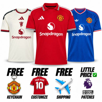 Manchester United Home, Away and Third 26/27 Jersey
