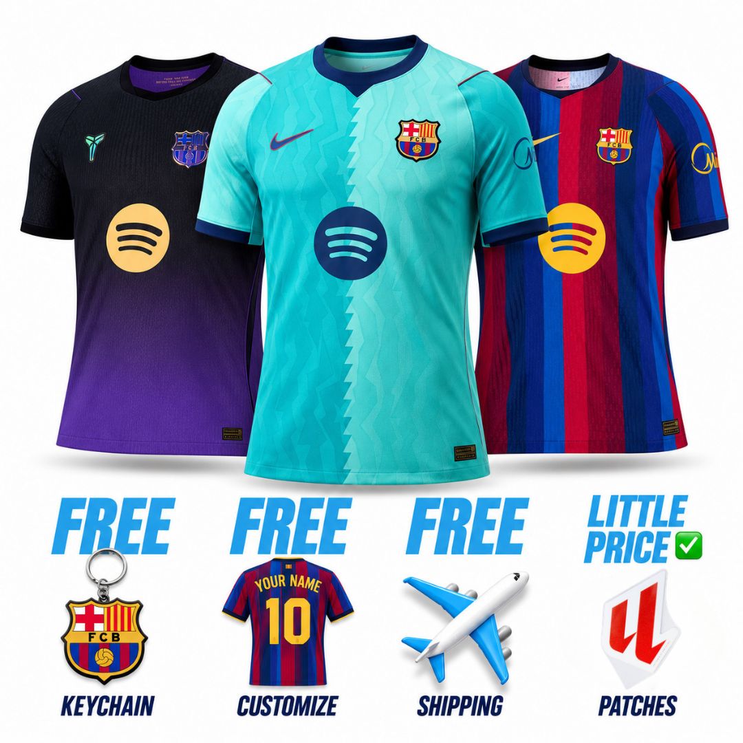 Barcelona Home, Away and Third 26/27 Jersey