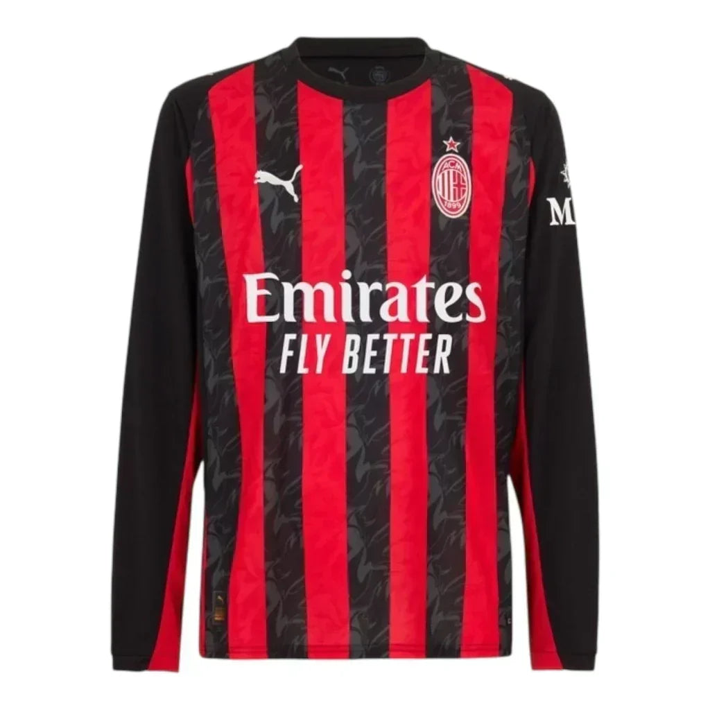 AC Milan Home 25/26 Jersey - Long Sleeve